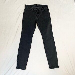 Eileen Fisher black skinny stretch casual denim jeans - Size 12‎